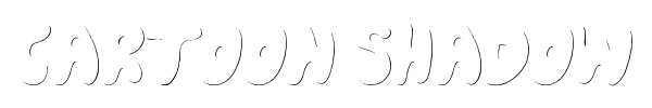 Cartoon Shadow font preview